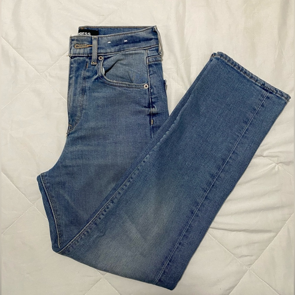 Express Cropped Straight Jeans